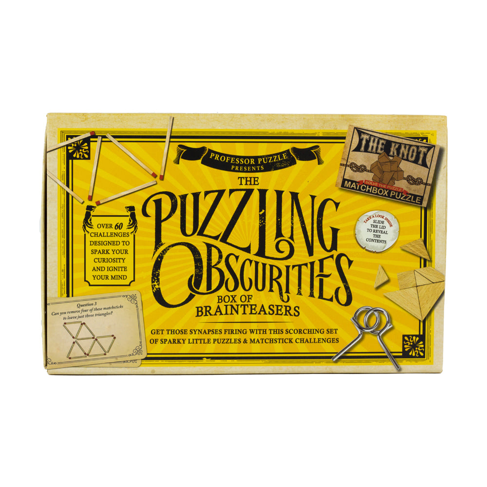 Professor Puzzle Matchbox Brainteaser Set - 10 Puzzles