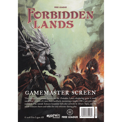 Forbidden Lands Deluxe GM Screen - RPG Survival Accessory