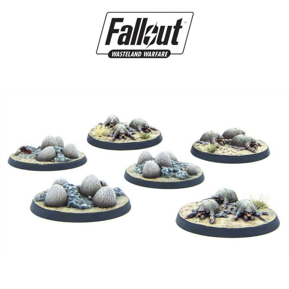 Fallout Wasteland Warfare - Mirelurk Hatchlings and Eggs Miniature Set