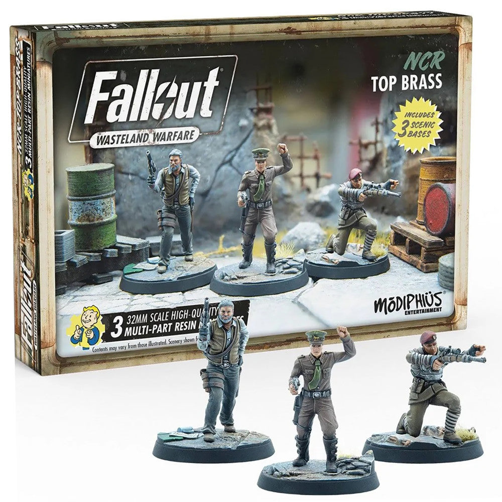 Fallout Wasteland Warfare: NCR Top Brass Miniature Set