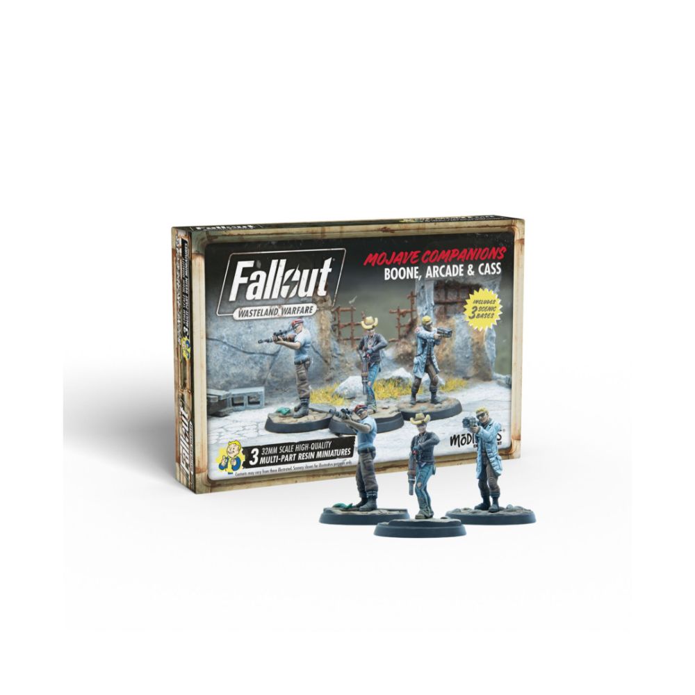 Fallout Wasteland Warfare - Collectible Figures Set - Boone, Arcade, Cass