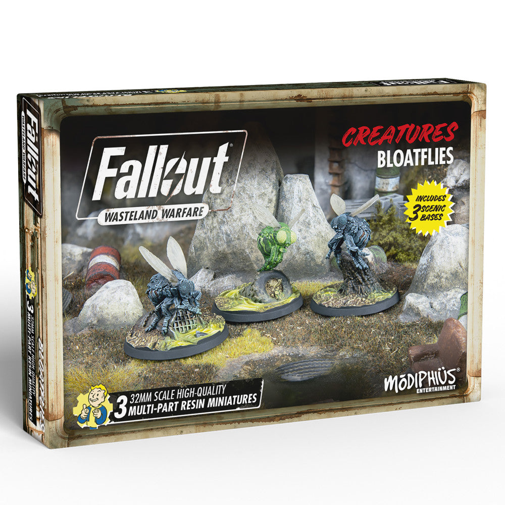 Fallout Wasteland Warfare 32mm Miniatures - Creatures Bloatflies Set