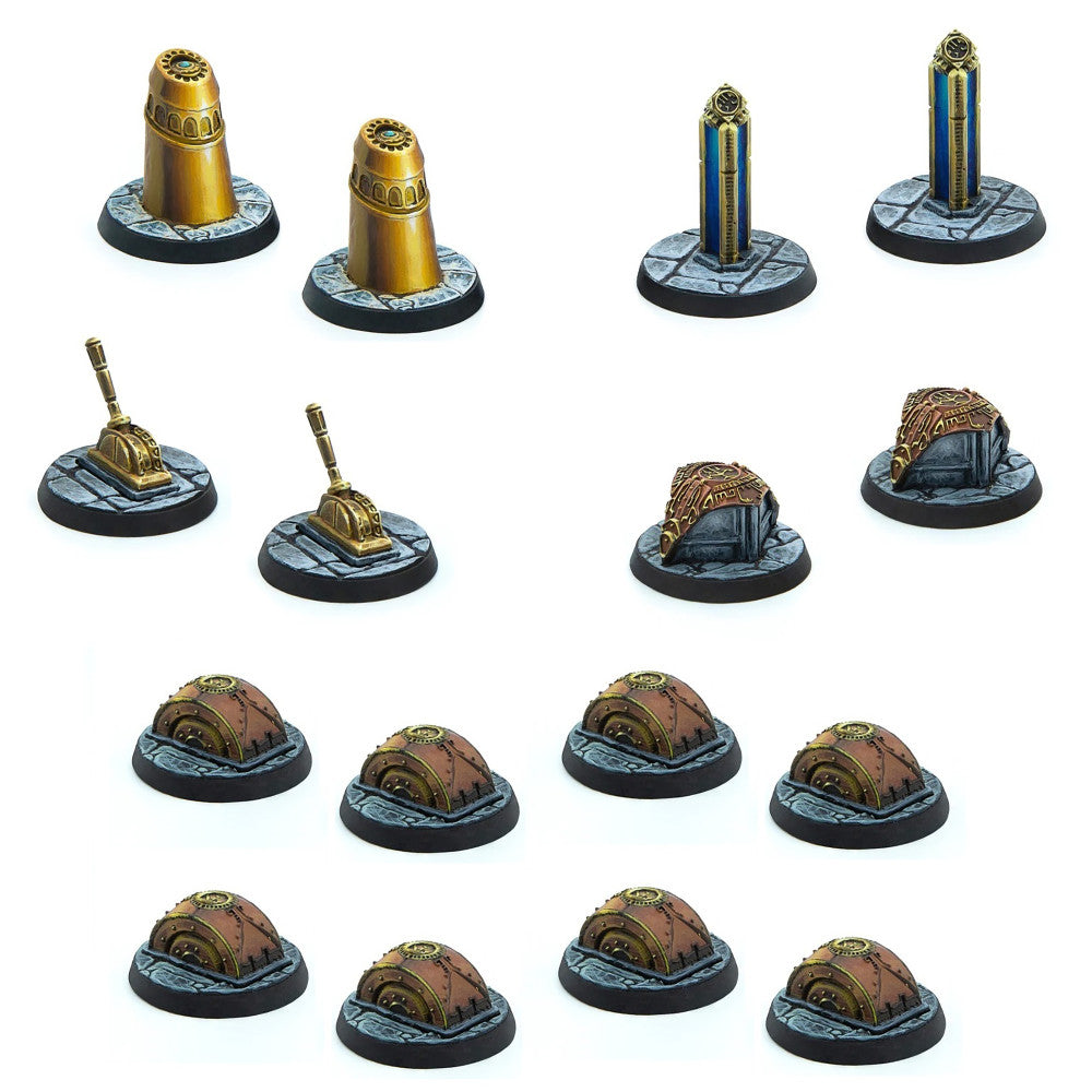 The Elder Scrolls: Call to Arms - Dwemer Markers and Tokens Resin Miniature Set