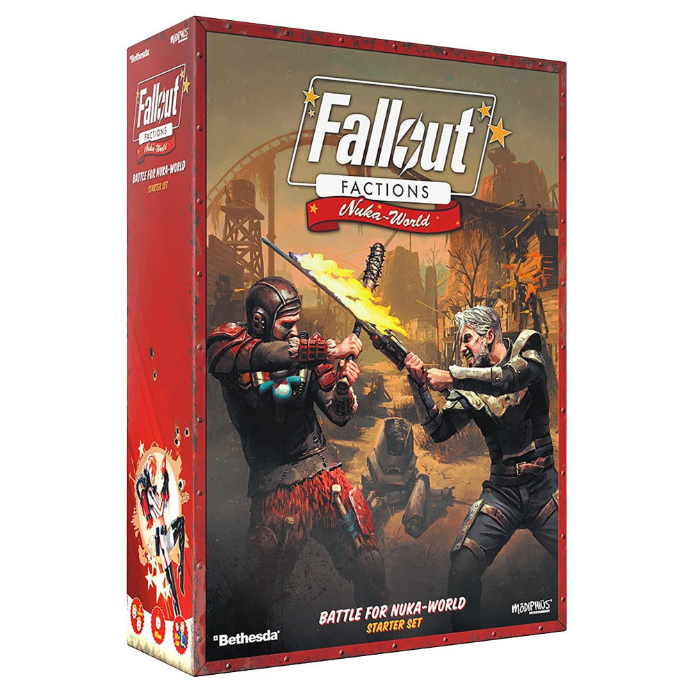 Modiphius Entertainment Fallout: Factions - Nuka-World 32mm Miniatures Starter Set