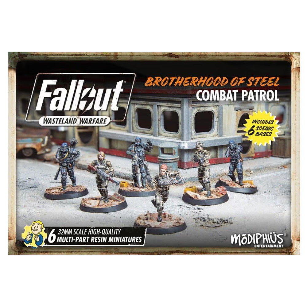 Fallout Wasteland Warfare: Brotherhood of Steel 32mm Combat Patrol Miniatures Set