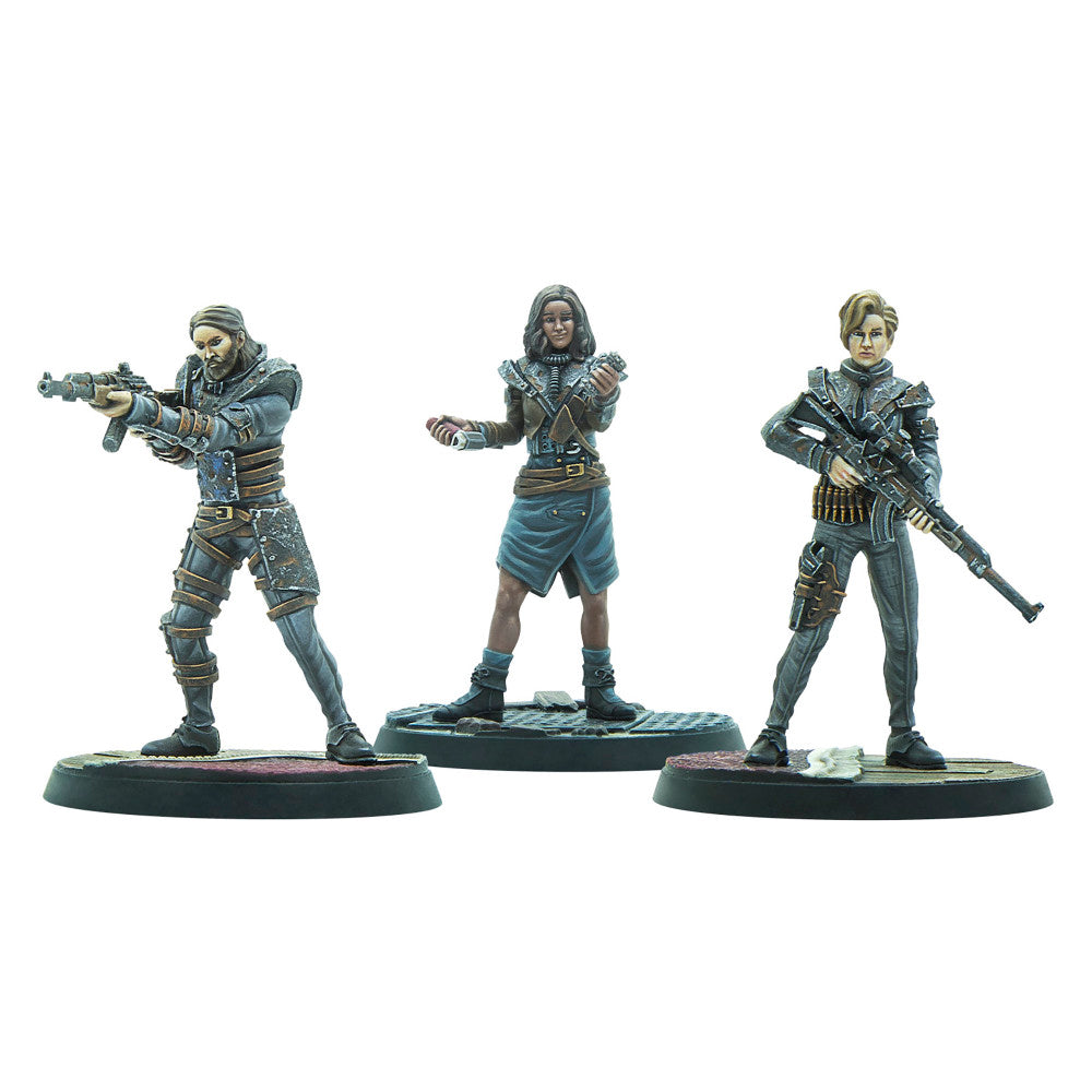 Modiphius Fallout: Wasteland Warfare - Nuka World Operators Bosses 32mm Miniature Set