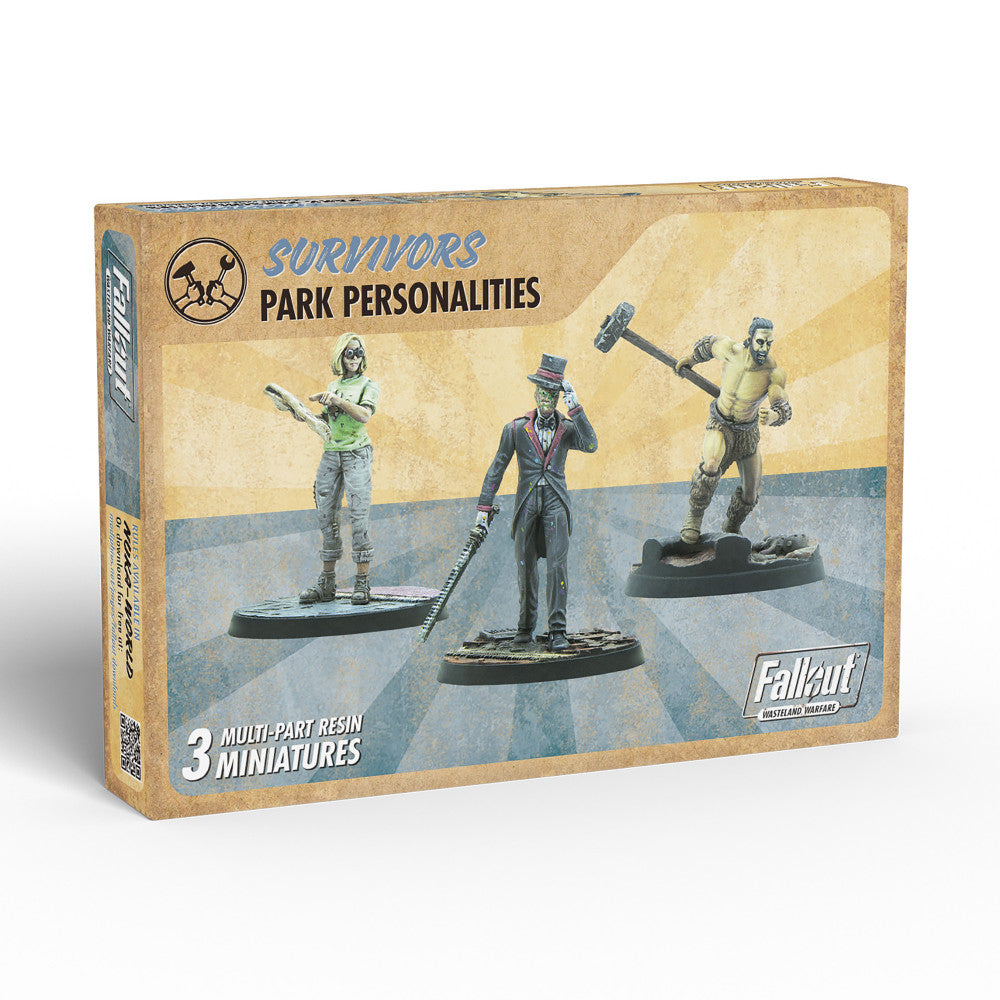 Modiphius Fallout: Wasteland Warfare - Survivors Park Personalities 32mm Miniature Set