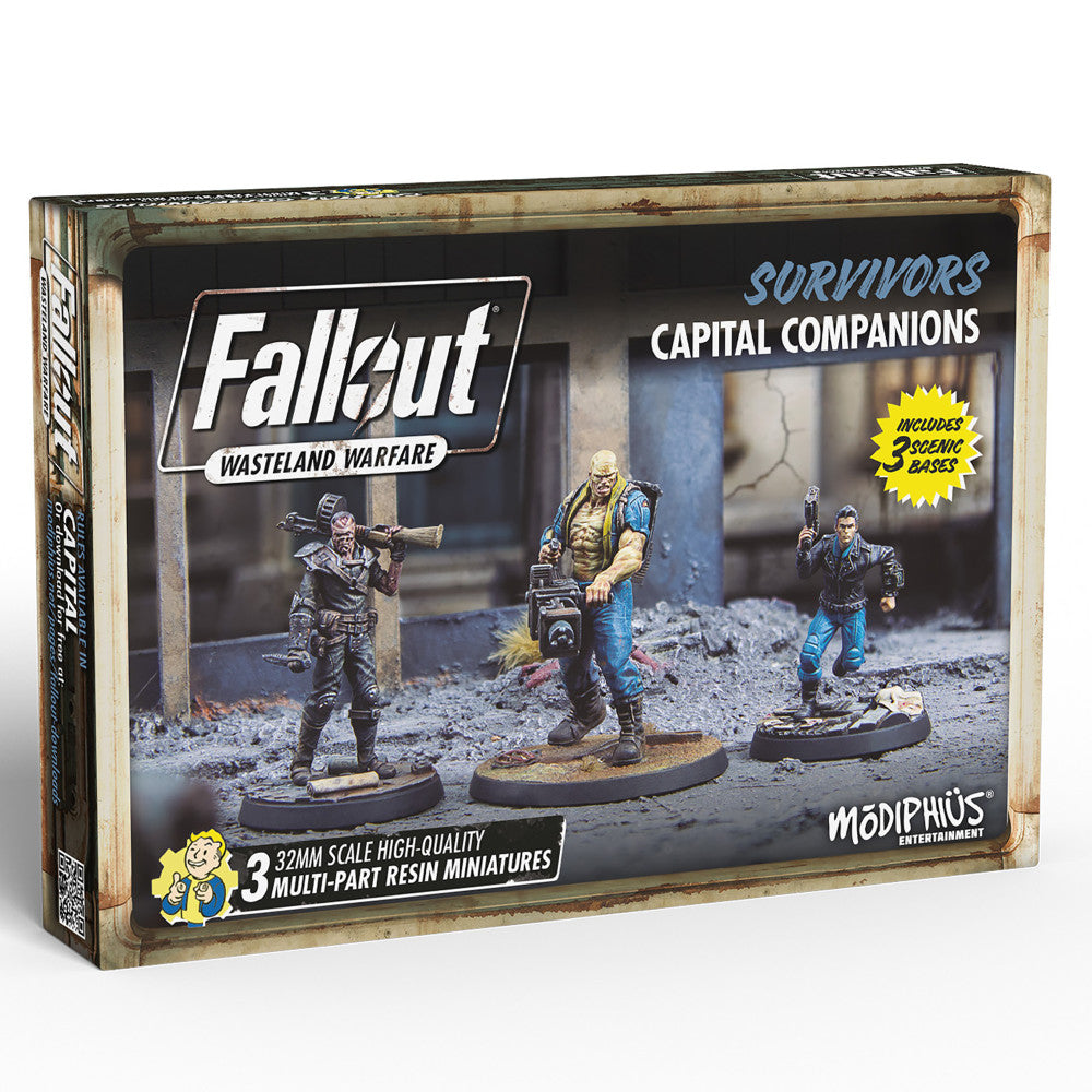 Fallout Wasteland Warfare 32mm Mini Figures - Survivors: Capital Companions Set