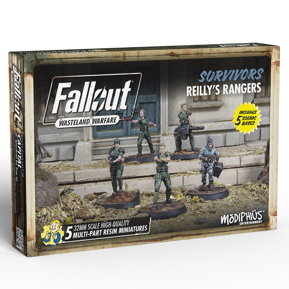 Fallout Wasteland Warfare: Survivors: Reilly's Rangers 32mm Collectible Miniature Set