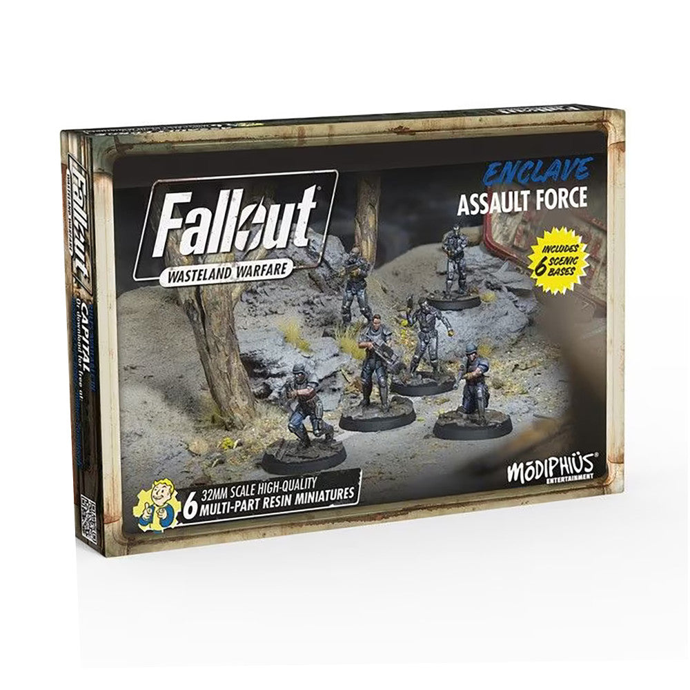 Fallout Wasteland Warfare: Enclave Assault Force 32mm Miniature Set