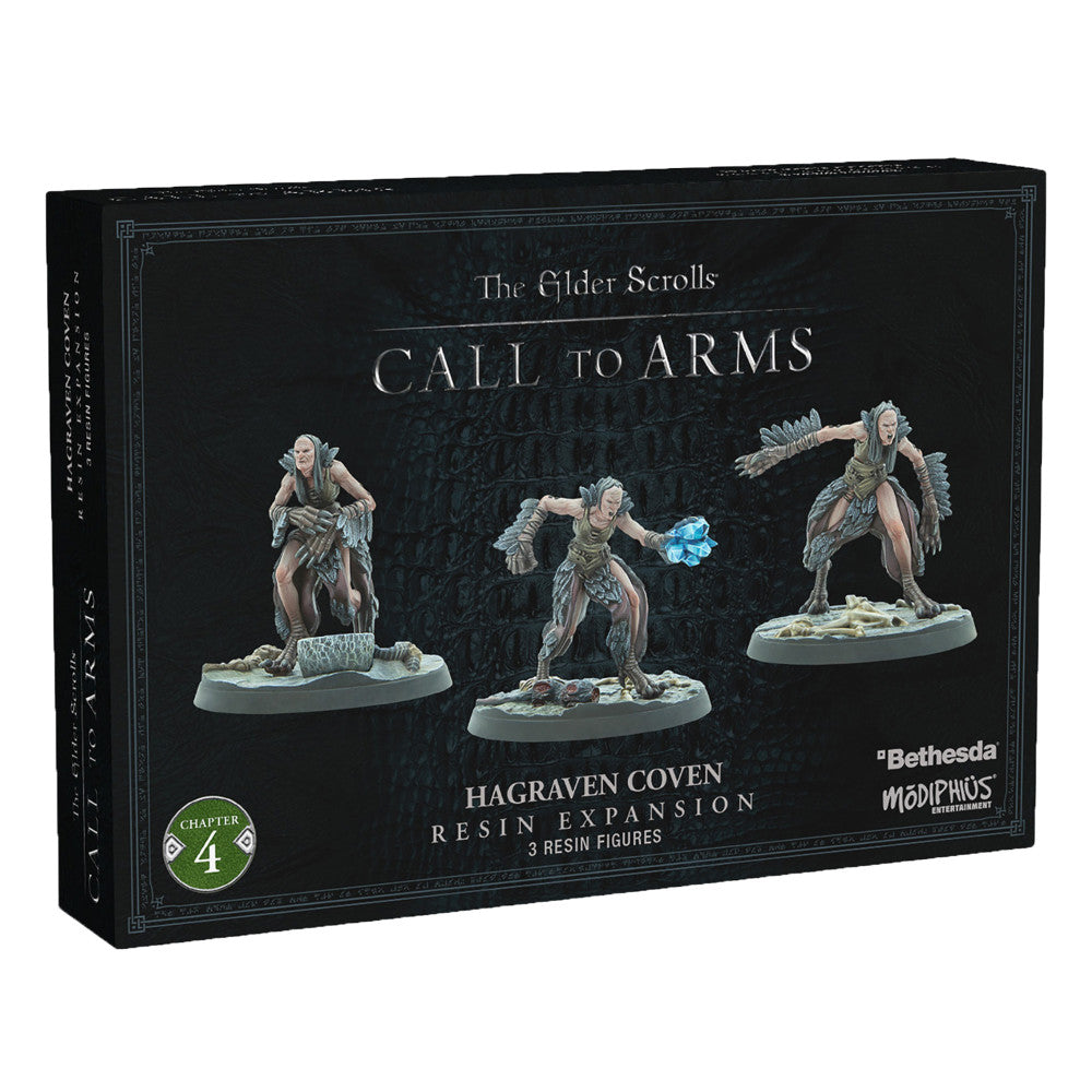 Modiphius Entertainment The Elder Scrolls: Call to Arms 32mm Hagraven Coven Miniature Figures