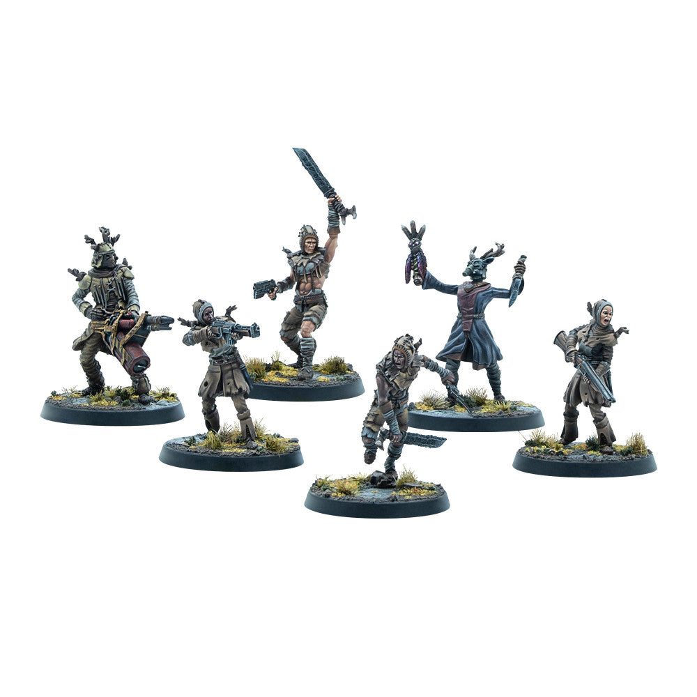 Modiphius Entertainment: Fallout: Miniatures - Cult of the Mothman: Clergy - 6 Figures