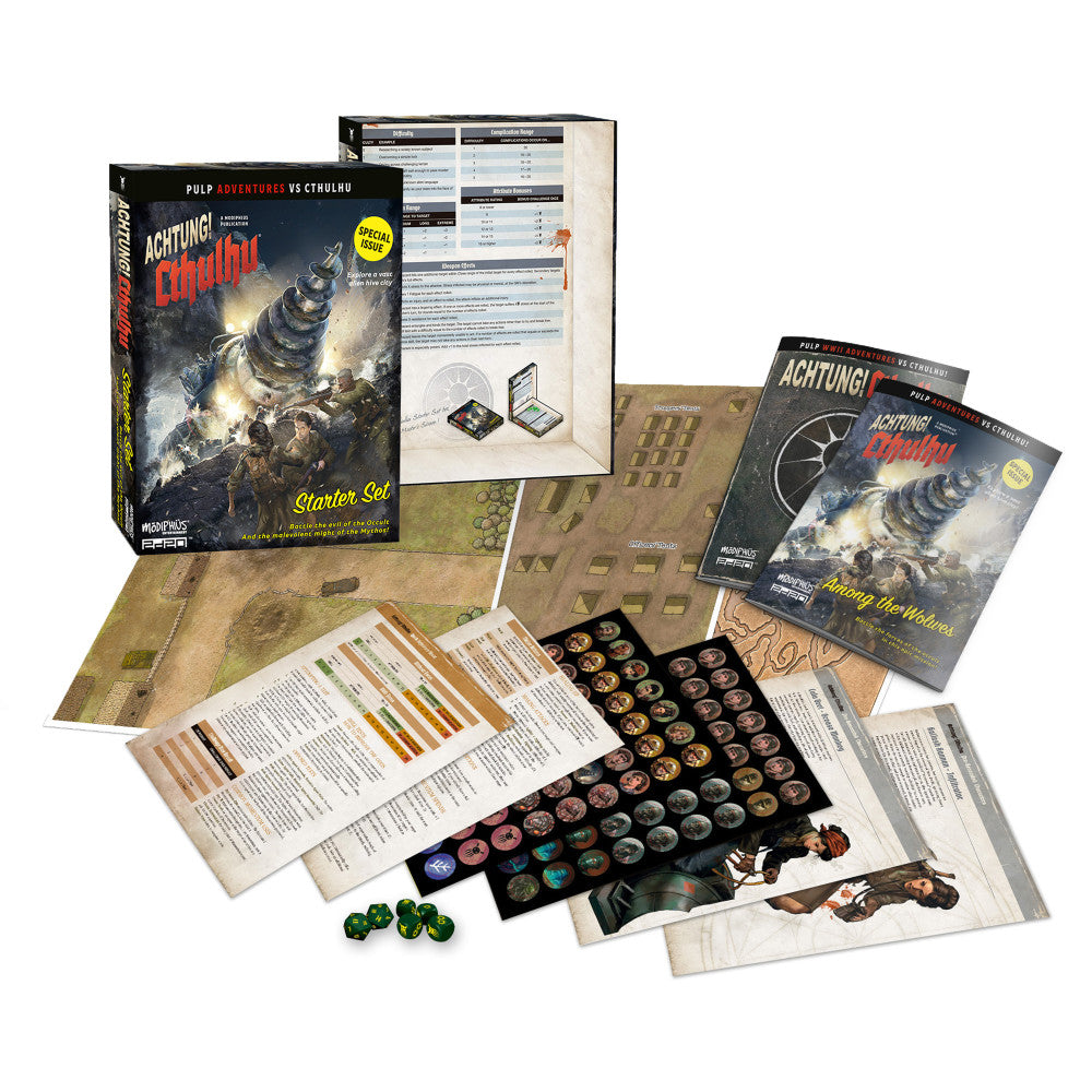 Modiphius Entertainment Achtung! Cthulhu Starter Set - RPG Adventure Box