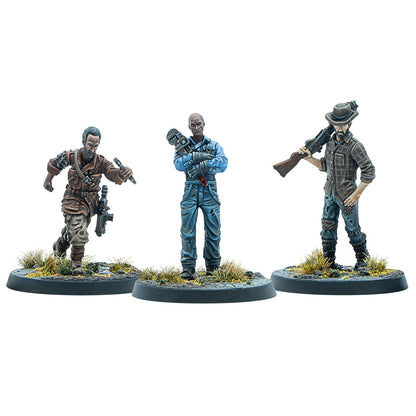 Modiphius Entertainment: Fallout: Miniatures - Survivors: Foundation Authority - 3 RPG Miniatures