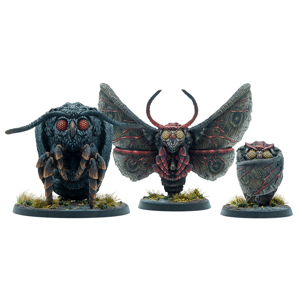 Modiphius Entertainment: Fallout: Miniatures - Cult of the Mothman: Mothman Eclipse 3 Figures