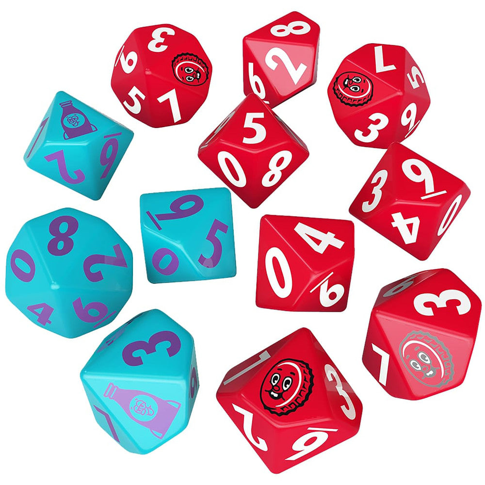 Modiphius Entertainment: Fallout: Factions Nuka-World - Dice Sets: Nuka-Cola 12 Dice Set