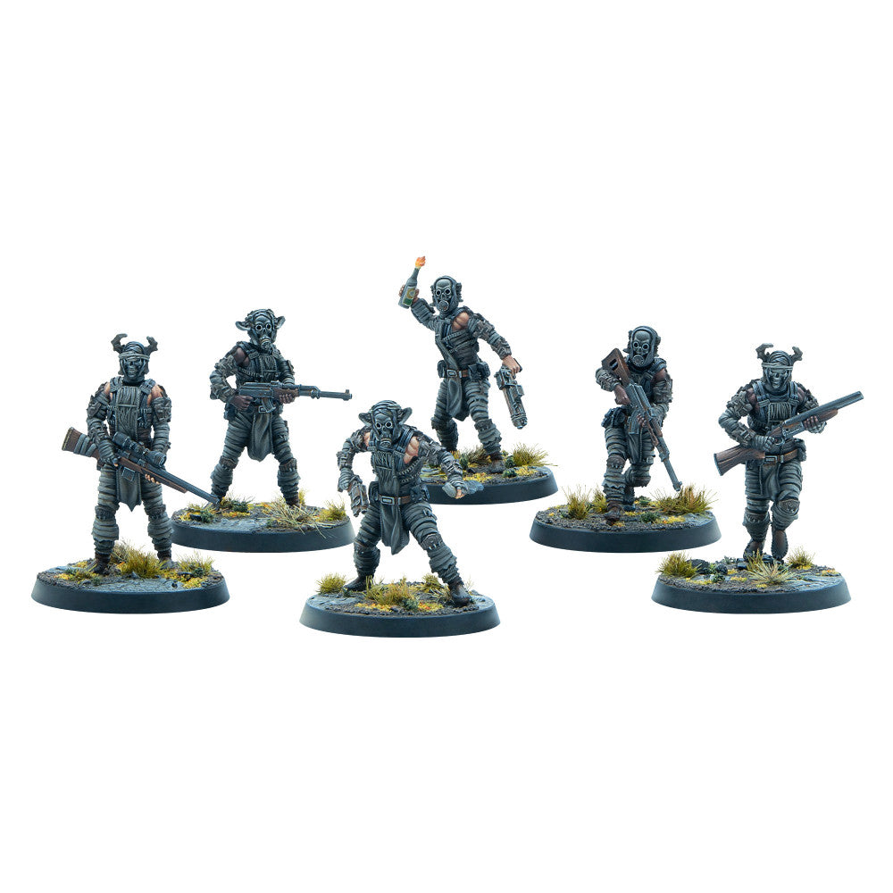 Modiphius Entertainment: Fallout: Miniatures - Cult of the Mothman: Follower 6 Figures