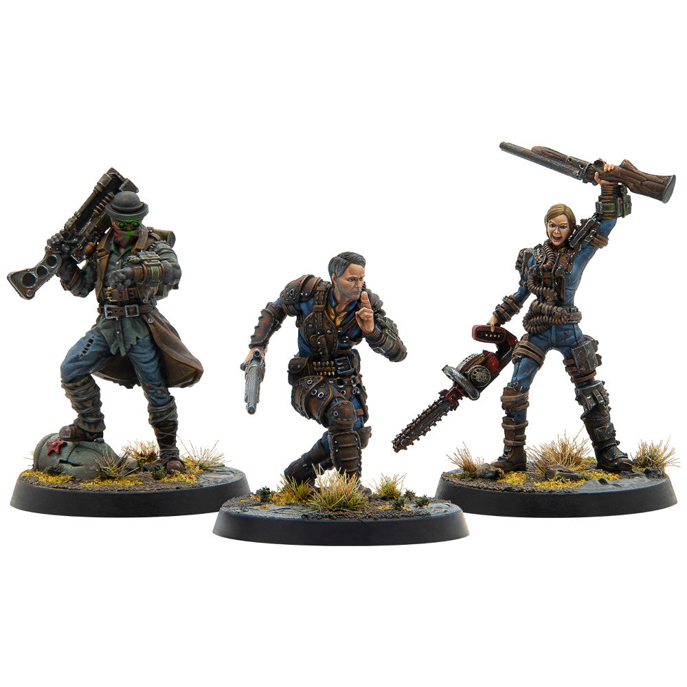 Modiphius Entertainment: Fallout: Miniatures - Unaligned: Legends Of Vault 76 - 3 Resin Figures