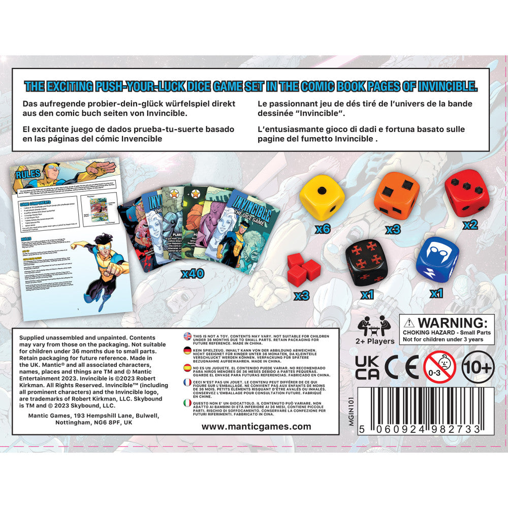 Invincible: The Dice Game - Superhero Themed Dice-Rolling Game by Mantic Games