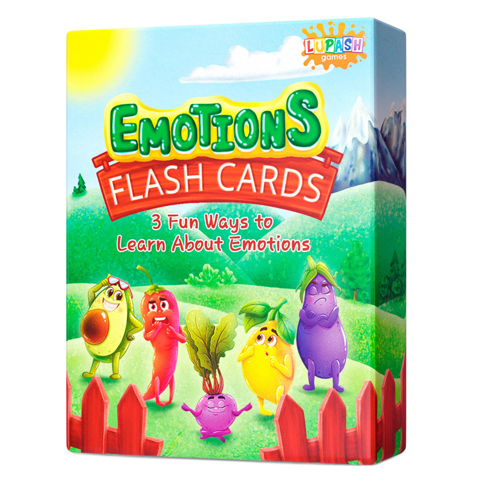 Lupash Games Emotions Therapy Flash Cards Game for Kids, Ages 5+