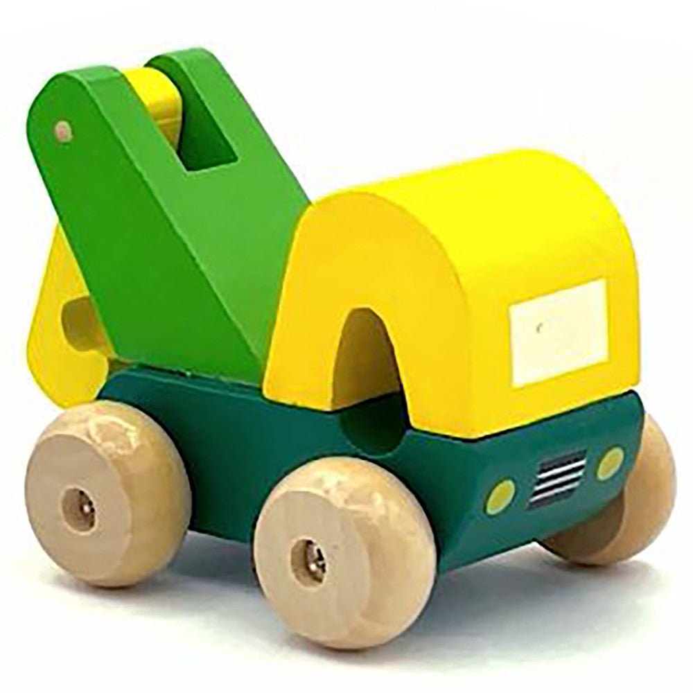 Orange Tree Toys First Trucks - Set of 3 Wooden Vehicles for Toddlers