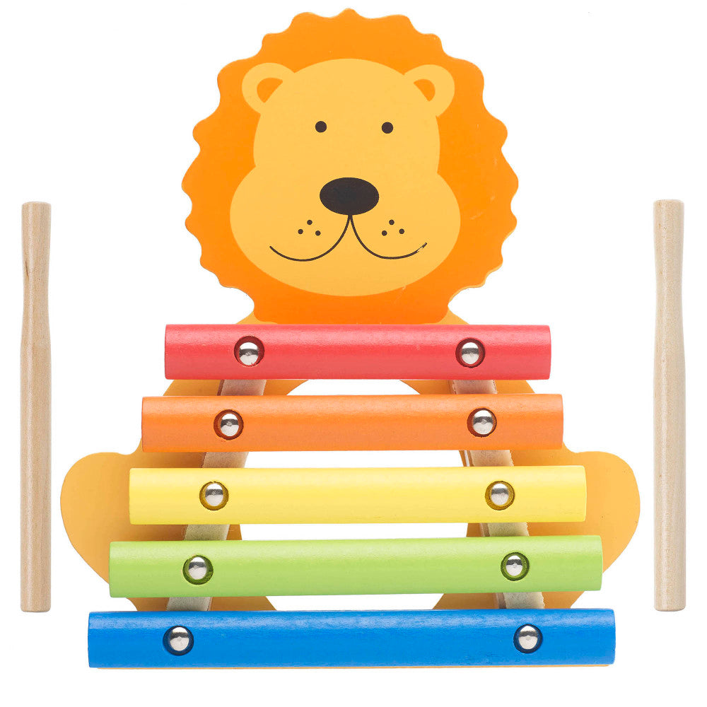 Orange Tree Toys Rainbow Lion Xylophone - Wooden Musical Instrument Toy for Toddlers