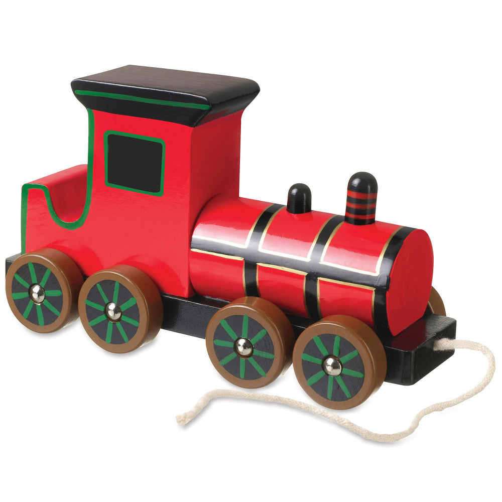 Orange Tree Toys Vintage Steam Train Pull-Along Wooden Toy for Toddlers