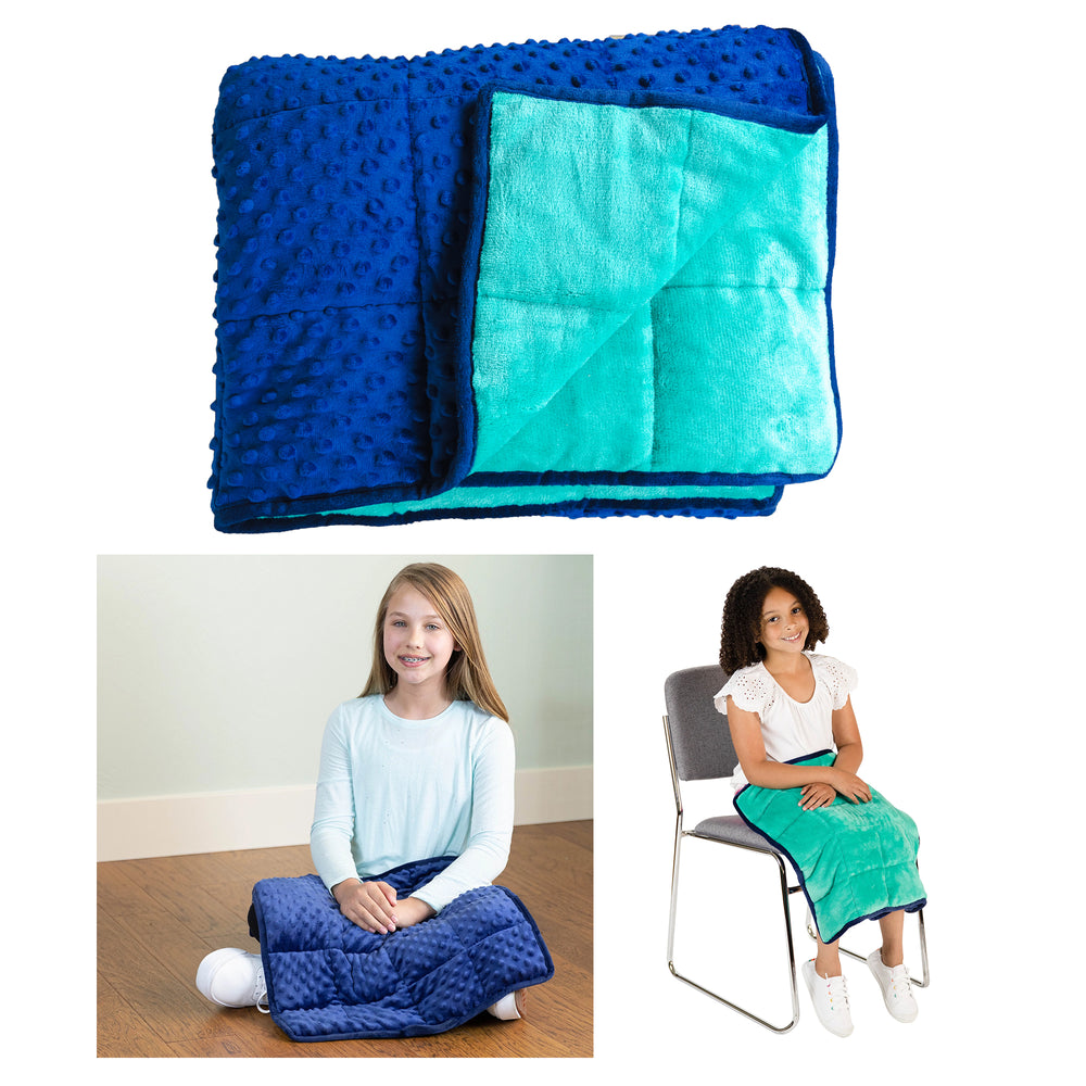 Bouncyband Kids' Sensory Weighted Blanket ‚Äì Soft Fleece, 7lb, 56" x 36"