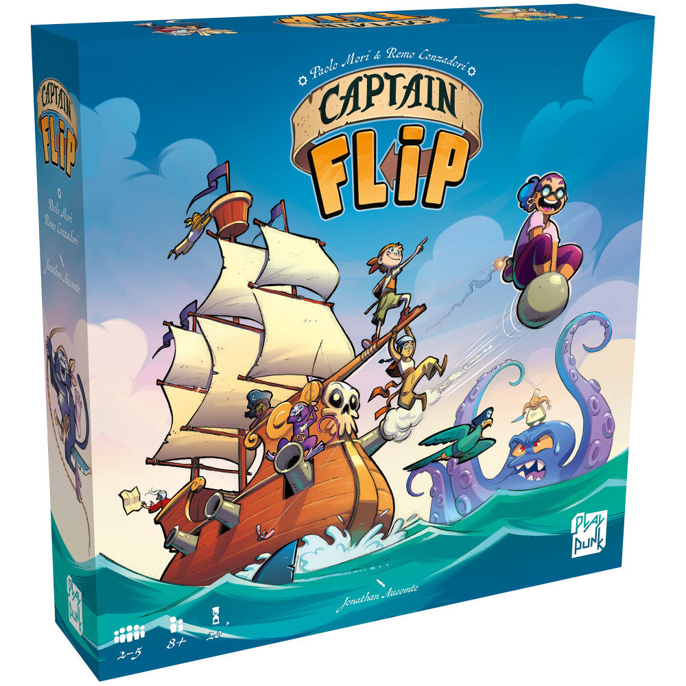 Captain Flip Pirate-Themed Memory Board Game for Ages 8+