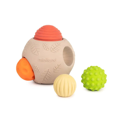 Miniland ECO Big Sensory Ball Set - 5 Textured Pieces for Tactile Stimulation