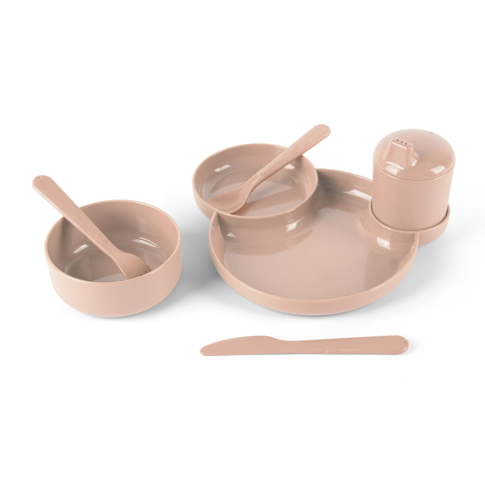 Dantoy Tiny BIO 7-Piece Dinner Set - Sand Color