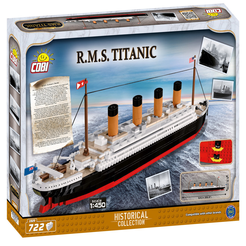 COBI Histrocial Collection R.M.S. Titanic - 720 Piece Construction Blo ...