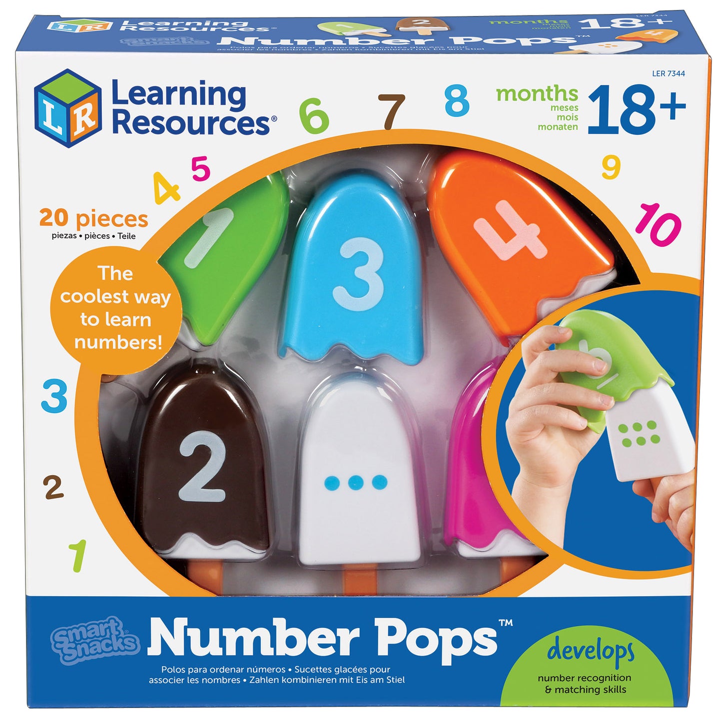 Learning Resources Smart Snacks NumberPOPS - Interactive Counting Ice Cream Toy