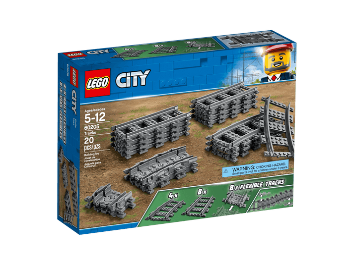 LEGO City 60205 Train Track Expansion Set - 20 Pieces – Toys