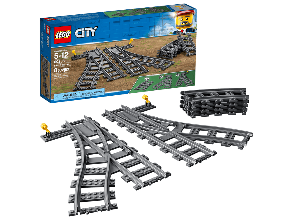 LEGO City Switch Tracks 60238 Building Kit (6 Piece)