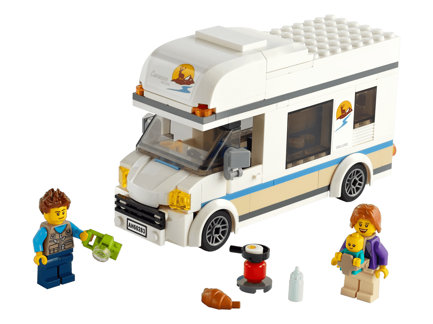 LEGO City Holiday Camper Van 60283 Building Kit - 190 Pieces