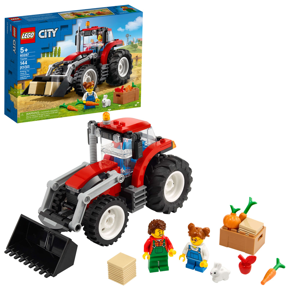 LEGO City Tractor 60287 Building Kit - Fun Farm Playset (148 Pieces)