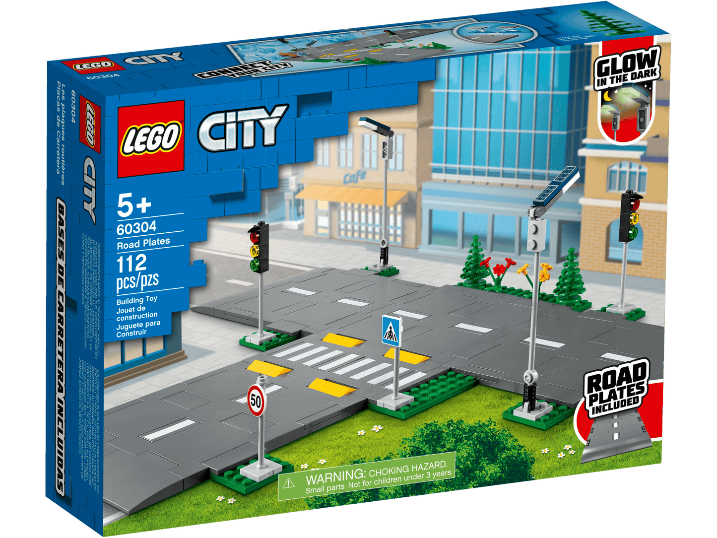 LEGO City Road Plates 60304 Building Kit - Create Your Own City (112 Pieces)