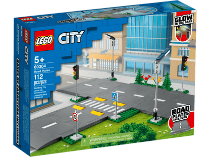 LEGO City Road Plates 60304 Building Kit - Create Your Own City (112 Pieces)