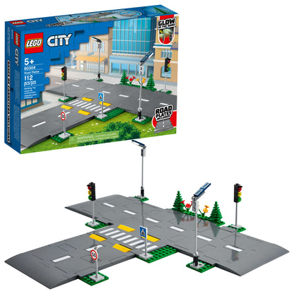 LEGO City Road Plates 60304 Building Kit - Create Your Own City (112 Pieces)