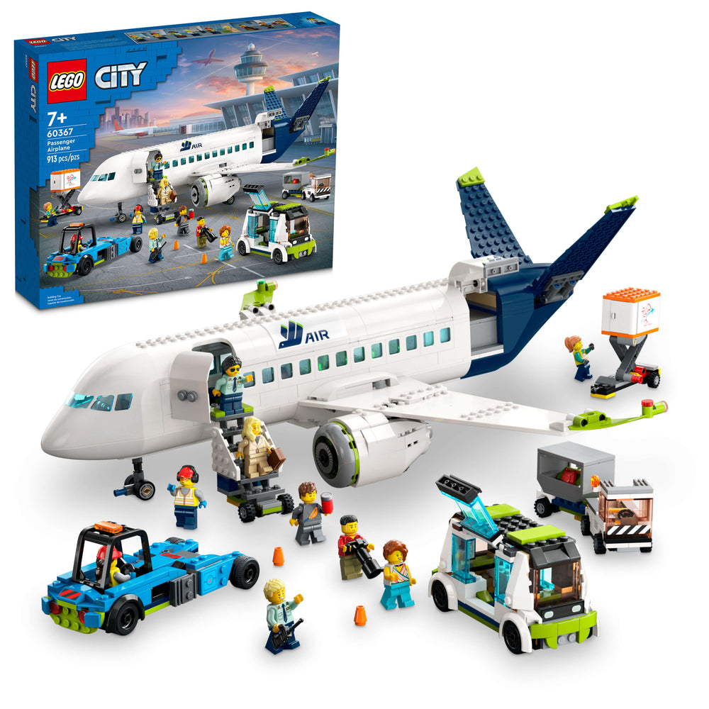LEGO City Passenger Airplane 60367 Building Toy Set - 930 Pieces