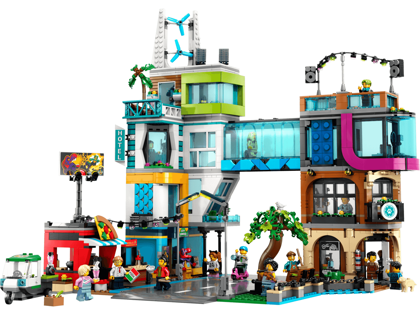 LEGO City Downtown 60380 Comprehensive Building Set - 2,010 Pieces