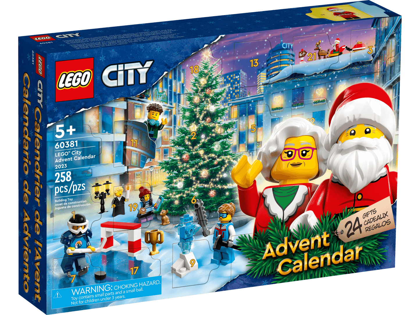 LEGO City Advent Calendar 2023 Building Set 60381 (258 Pieces)