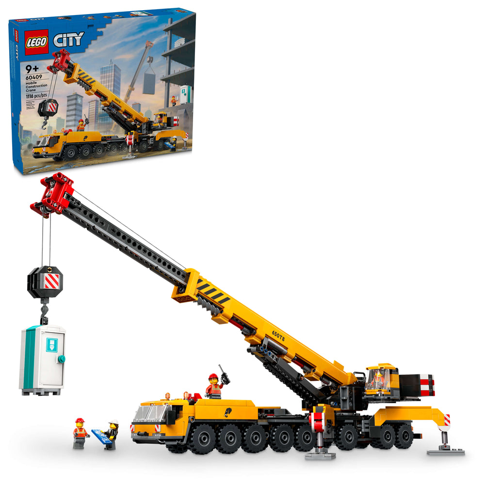 LEGO City Yellow Mobile Construction Crane Toy Set 60409