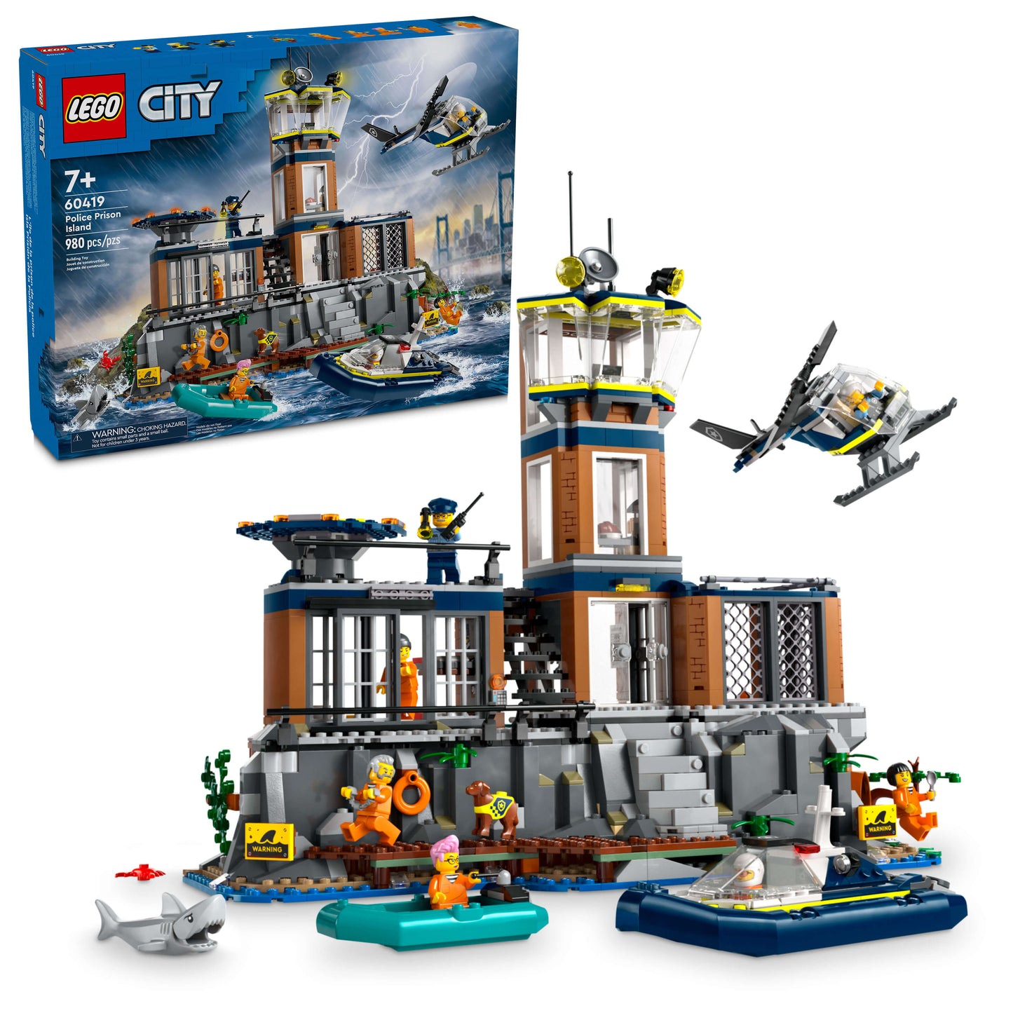 LEGO City Police Prison Island Building Toy 60419