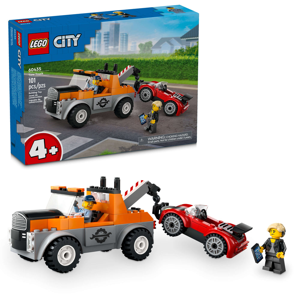 LEGO City Tow Truck and Sports Car Repair Toy Playset 60435