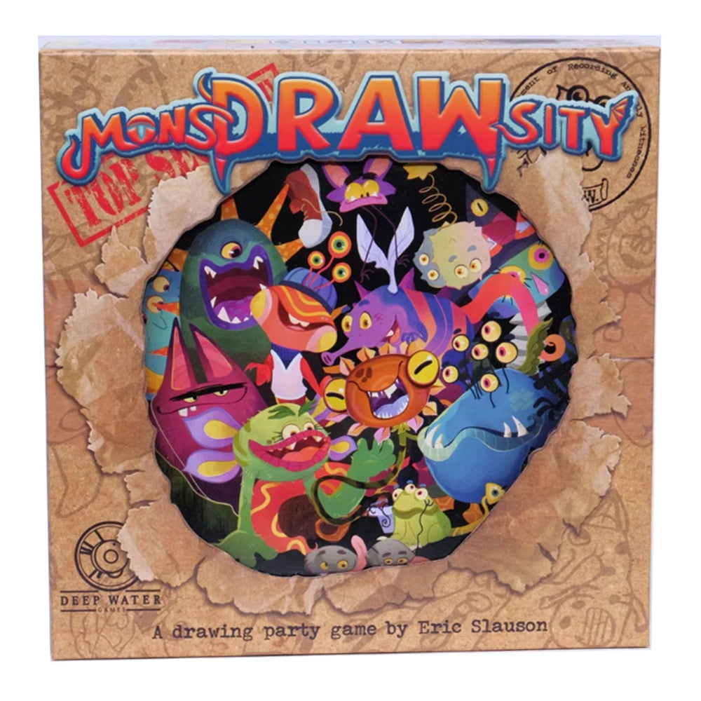 MonsDRAWsity 2nd Edition Paranormal Sketch Party Game - Brown Cover