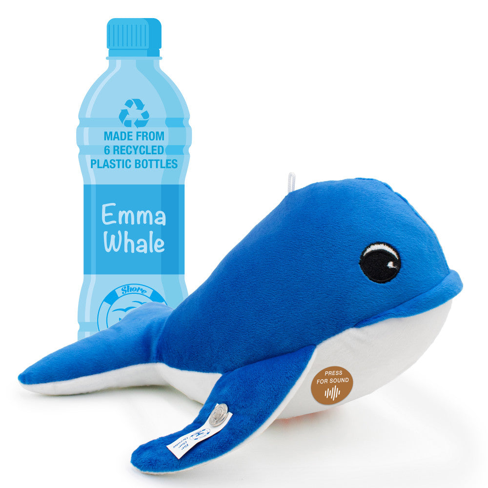 Shore Buddies Emma The Whale 12 inch Interactive Plush Toy with Sounds