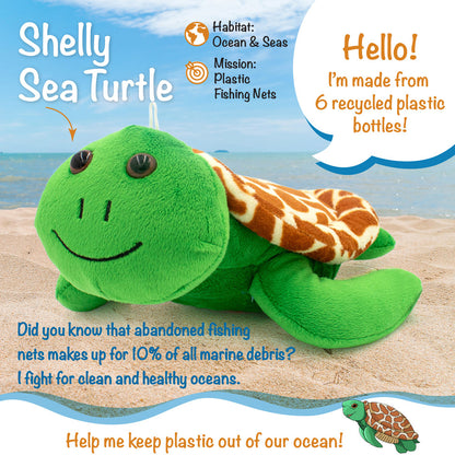 Shore Buddies Shelly the Sea Turtle 12 inch Interactive Plush Toy