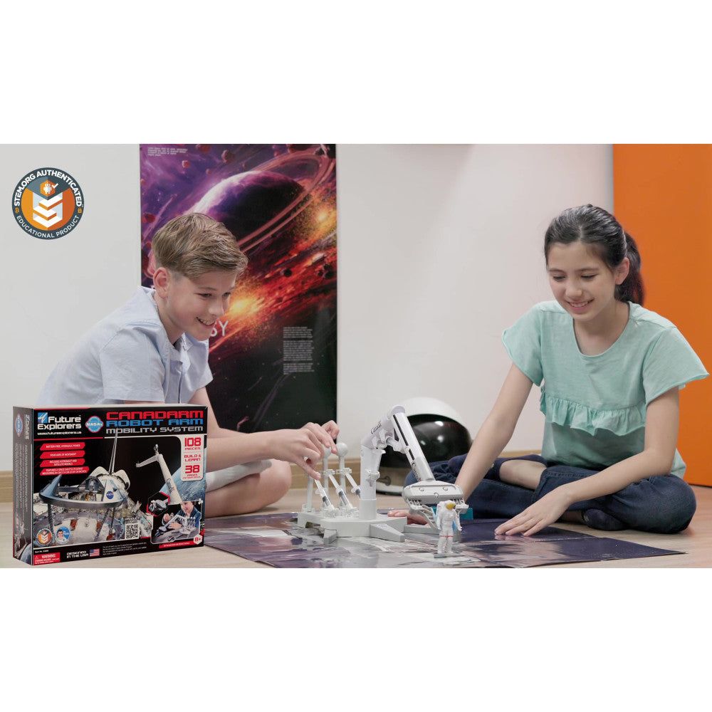 NASA Future Explorers: Canadarm Robot Arm Mobility System - 108pc Build & Learn, Ages 8+